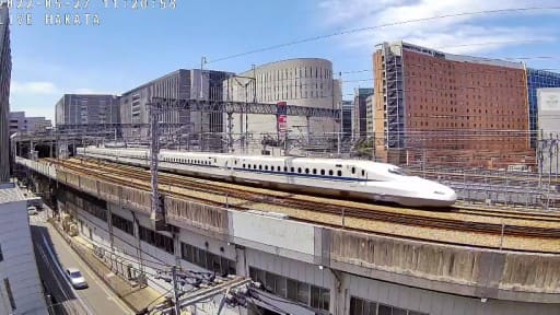 山陽新幹線 博多駅付近