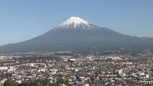 富士市役所から見た富士山