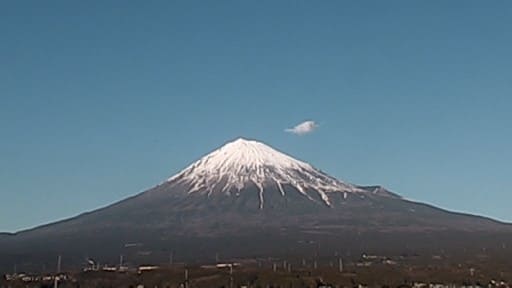 富士宮市役所から見た富士山