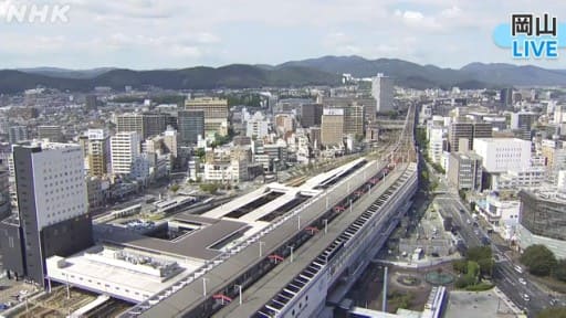 岡山の様子