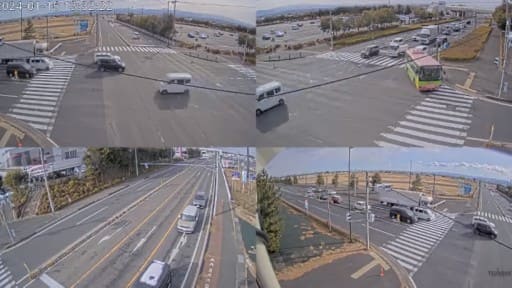 県道25号高崎渋川線 辻久保交差点