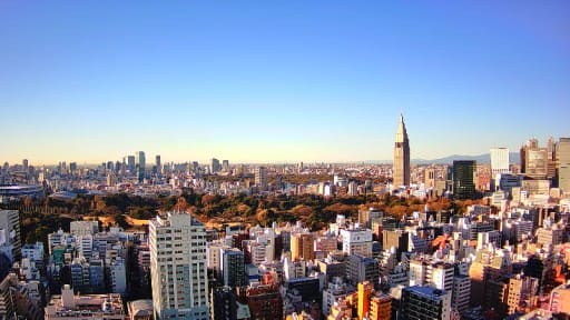 新宿区高層部からの眺望