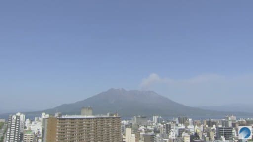 鹿児島市 MBC屋上からの桜島
