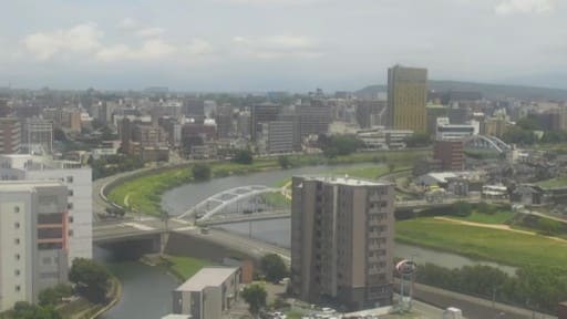 熊本市・白川の様子