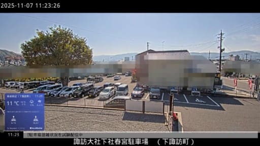 諏訪大社下社春宮駐車場
