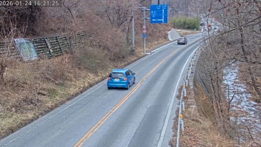 国道143号 安曇野市大口沢付近