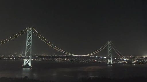 淡路サービスエリア(上り)からの明石海峡大橋