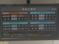 新津駅発車時刻案内板