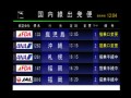 静岡空港のフライト案内モニタ