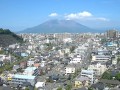 桜島と鹿児島市街