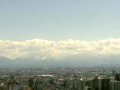富山市役所から見る立山連峰