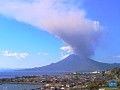 垂水市から望む桜島