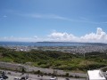 西原町から望む沖縄東海岸