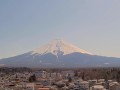 富士山駅から望む富士山