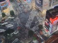 SHIBUYA SKYから見るスクランブル交差点